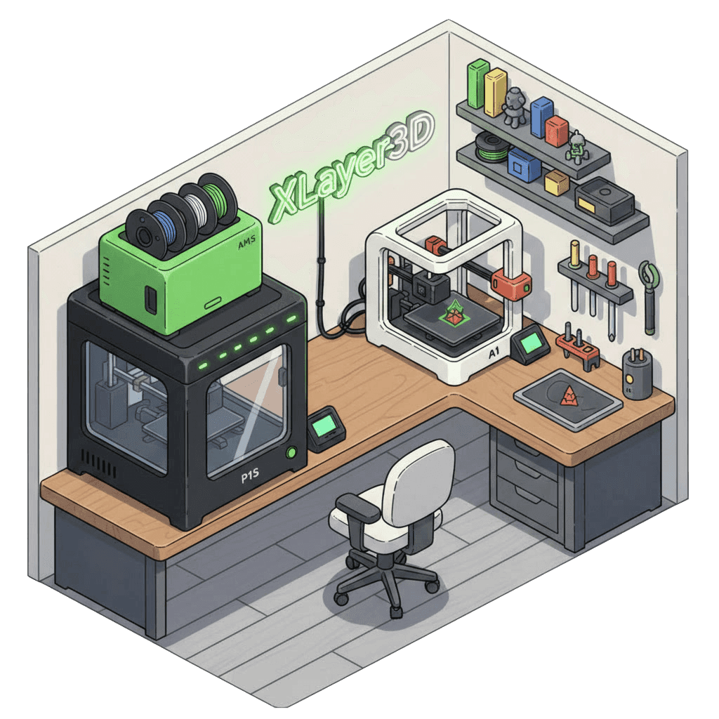 xlayer3d Professional 3D Printing Lab